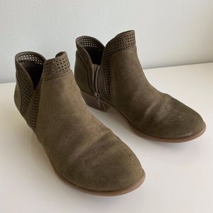 Olive Green Booties